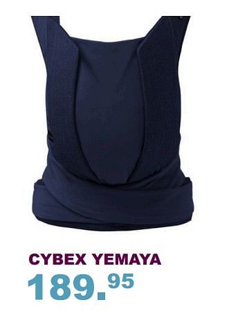 Aanbiedingen Cybex yemaya - Cybex - Geldig van 10/09/2017 tot 01/10/2017 bij Baby & Tiener Megastore