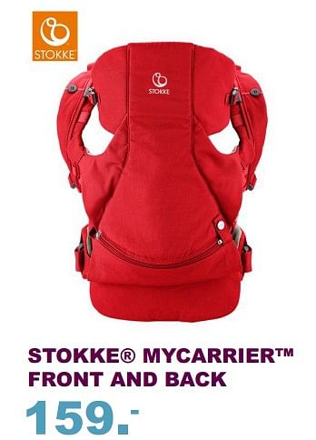 Aanbiedingen Stokke mycarrier front and back - Stokke - Geldig van 10/09/2017 tot 01/10/2017 bij Baby & Tiener Megastore
