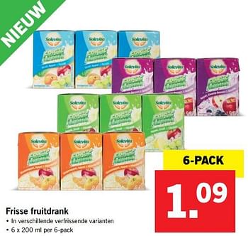 Aanbiedingen Frisse fruitdrank - Solevita - Geldig van 11/09/2017 tot 17/09/2017 bij Lidl