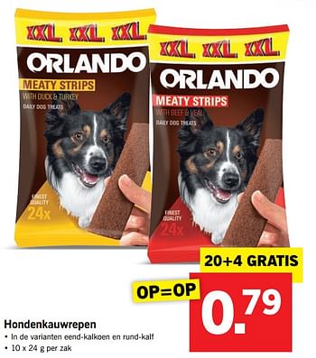 Aanbiedingen Hondenkauwrepen - Orlando - Geldig van 11/09/2017 tot 17/09/2017 bij Lidl