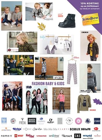Aanbiedingen Fashion baby + kids - Huismerk - Supra Bazar - Geldig van 12/09/2017 tot 17/10/2017 bij Supra Bazar