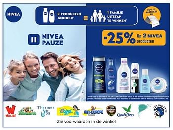 Aanbiedingen -25% op 2 nivea producten - Nivea - Geldig van 12/09/2017 tot 17/10/2017 bij Supra Bazar