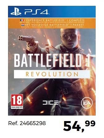 Aanbiedingen Battlefield 1 - Electronic Arts - Geldig van 12/09/2017 tot 17/10/2017 bij Supra Bazar