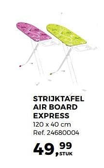 Aanbiedingen Strijktafel air board express - Huismerk - Supra Bazar - Geldig van 12/09/2017 tot 17/10/2017 bij Supra Bazar