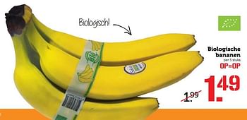 Aanbiedingen Biologische bananen - Huismerk - Coop - Geldig van 11/09/2017 tot 17/09/2017 bij Coop