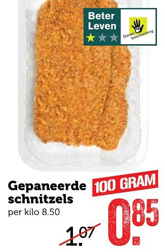 Aanbiedingen Gepaneerde schnitzels - Huismerk - Coop - Geldig van 11/09/2017 tot 17/09/2017 bij Coop