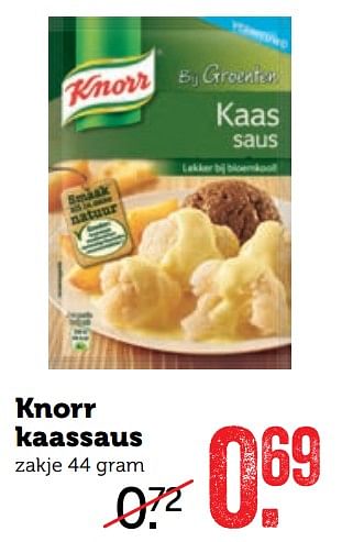 Aanbiedingen Knorr kaassaus - Knorr - Geldig van 11/09/2017 tot 17/09/2017 bij Coop