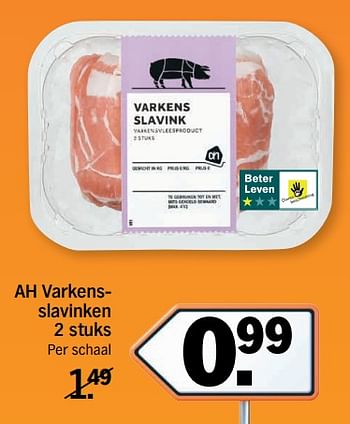 Aanbiedingen Ah varkensslavinken - Huismerk - Albert Heijn - Geldig van 11/09/2017 tot 17/09/2017 bij Albert Heijn
