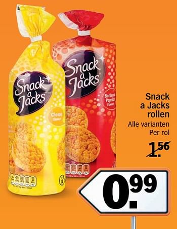 Aanbiedingen Snack a jacks rollen - Snack a Jacks - Geldig van 11/09/2017 tot 17/09/2017 bij Albert Heijn