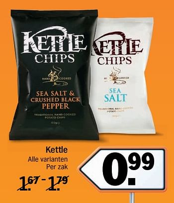 Aanbiedingen Kettle alle varianten - Kettle - Geldig van 11/09/2017 tot 17/09/2017 bij Albert Heijn