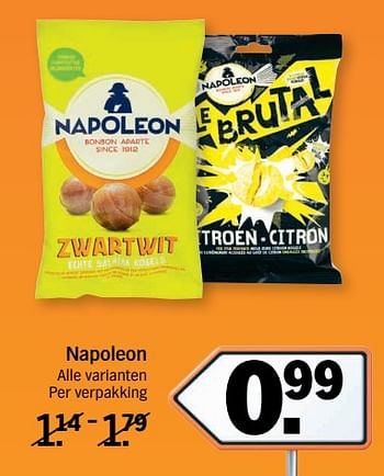 Aanbiedingen Napoleon alle varianten - Napoleon - Geldig van 11/09/2017 tot 17/09/2017 bij Albert Heijn
