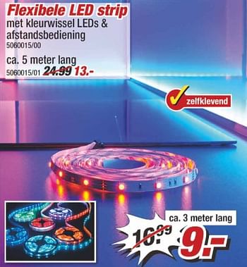 Aanbiedingen Flexibele led strip - Huismerk - Poco - Geldig van 11/09/2017 tot 17/09/2017 bij Poco