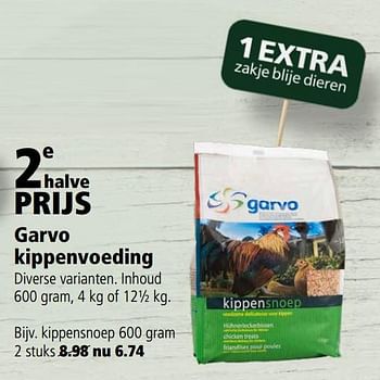 Aanbiedingen Garvo kippenvoeding - Garvo - Geldig van 11/09/2017 tot 24/09/2017 bij Welkoop