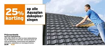 Aanbiedingen Aqua-pan dakbedekking - Aquaplan - Geldig van 11/09/2017 tot 17/09/2017 bij Gamma