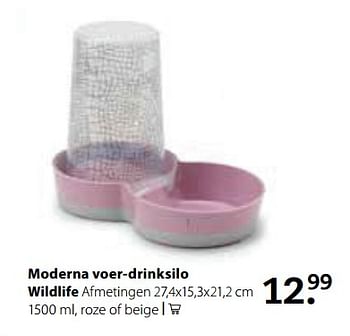 Aanbiedingen Moderna voer-drinksilo wildlife - Petsplace - Geldig van 11/09/2017 tot 24/09/2017 bij Boerenbond