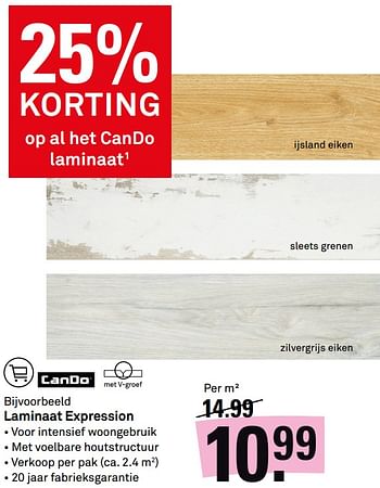 Aanbiedingen Laminaat expression - CanDo - Geldig van 11/09/2017 tot 24/09/2017 bij Karwei