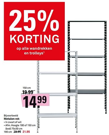 Aanbiedingen Metalen rek - Huismerk Karwei - Geldig van 11/09/2017 tot 24/09/2017 bij Karwei