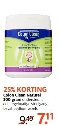 Aanbiedingen Colon clean naturel - Colon Clean - Geldig van 11/09/2017 tot 24/09/2017 bij Etos