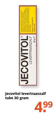 Aanbiedingen Jecovitol levertraanzalf tube - Jecovitol - Geldig van 11/09/2017 tot 24/09/2017 bij Etos