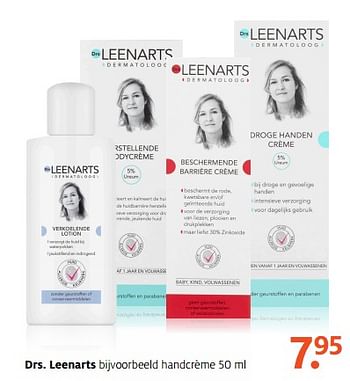 Aanbiedingen Drs. leenarts handcrème - Drs Leenarts - Geldig van 11/09/2017 tot 24/09/2017 bij Etos