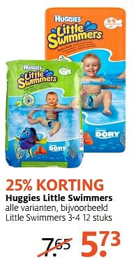 Aanbiedingen Huggies little swimmers - Huggies - Geldig van 11/09/2017 tot 24/09/2017 bij Etos