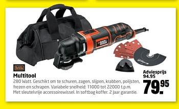 Aanbiedingen Black + decker multitool - Black &amp; Decker - Geldig van 11/09/2017 tot 24/09/2017 bij Formido