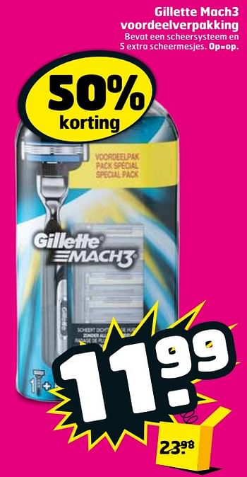 Aanbiedingen Gillette mach3 voordeelverpakking - Gillette - Geldig van 12/09/2017 tot 17/09/2017 bij Trekpleister