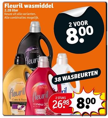 Aanbiedingen Fleuril wasmiddel - Fleuril - Geldig van 12/09/2017 tot 24/09/2017 bij Kruidvat