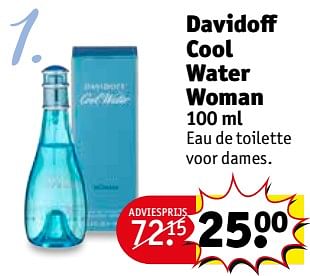 Aanbiedingen Davidoff cool water woman - Davidoff - Geldig van 12/09/2017 tot 24/09/2017 bij Kruidvat