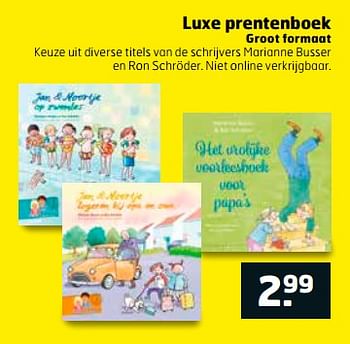 Aanbiedingen Luxe prentenboek - Huismerk - Trekpleister - Geldig van 12/09/2017 tot 17/09/2017 bij Trekpleister
