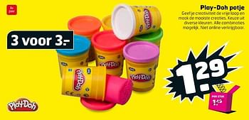 Aanbiedingen Play-doh potje - Play-Doh - Geldig van 12/09/2017 tot 17/09/2017 bij Trekpleister