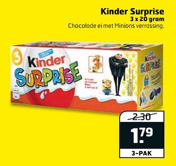 Aanbiedingen Kinder surprise - Kinder - Geldig van 12/09/2017 tot 17/09/2017 bij Trekpleister