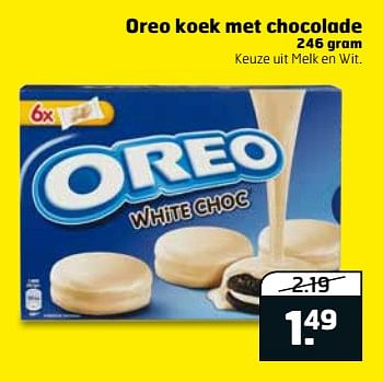 Aanbiedingen Oreo koek met chocolade - Oreo - Geldig van 12/09/2017 tot 17/09/2017 bij Trekpleister