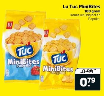 Aanbiedingen Lu tuc minibites - Lu - Geldig van 12/09/2017 tot 17/09/2017 bij Trekpleister