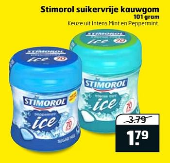 Aanbiedingen Stimorol suikervrije kauwgom - Stimorol - Geldig van 12/09/2017 tot 17/09/2017 bij Trekpleister