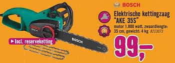 Aanbiedingen Bosch elektrische kettingzaag ake 35s - Bosch - Geldig van 11/09/2017 tot 24/09/2017 bij Hornbach