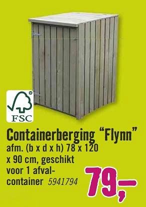 Aanbiedingen Containerberging flynn - Huismerk Hornbach - Geldig van 11/09/2017 tot 24/09/2017 bij Hornbach