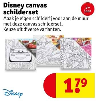 Aanbiedingen Disney canvas schilderset - Disney - Geldig van 12/09/2017 tot 24/09/2017 bij Kruidvat