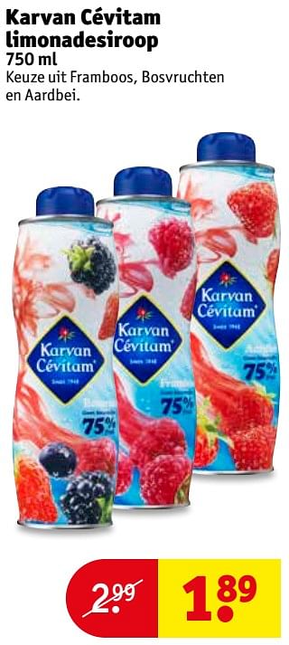 Aanbiedingen Karvan cévitam limonadesiroop - Karvan Cévitam - Geldig van 12/09/2017 tot 24/09/2017 bij Kruidvat