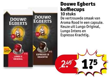 Aanbiedingen Douwe egberts koffiecups - Douwe Egberts - Geldig van 12/09/2017 tot 24/09/2017 bij Kruidvat