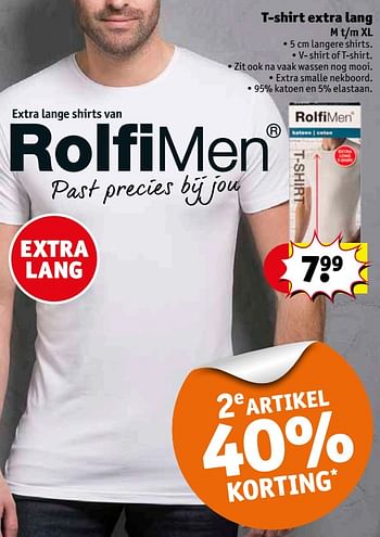 Aanbiedingen T-shirt extra lang - Rolfimen - Geldig van 12/09/2017 tot 24/09/2017 bij Kruidvat