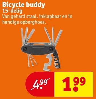 Aanbiedingen Bicycle buddy - Huismerk - Kruidvat - Geldig van 12/09/2017 tot 24/09/2017 bij Kruidvat