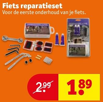 Aanbiedingen Fiets reparatieset - Huismerk - Kruidvat - Geldig van 12/09/2017 tot 24/09/2017 bij Kruidvat
