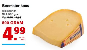 Aanbiedingen Beemster kaas - Beemster - Geldig van 20/09/2017 tot 26/09/2017 bij Hoogvliet