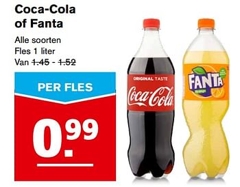 Aanbiedingen Coca-cola of fanta - Huismerk - Hoogvliet - Geldig van 20/09/2017 tot 26/09/2017 bij Hoogvliet