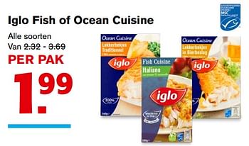 Aanbiedingen Iglo fish of ocean cuisine - Iglo - Geldig van 20/09/2017 tot 26/09/2017 bij Hoogvliet