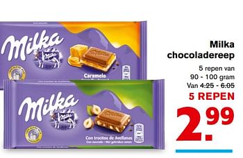 Aanbiedingen Milka chocoladereep - Milka - Geldig van 20/09/2017 tot 26/09/2017 bij Hoogvliet