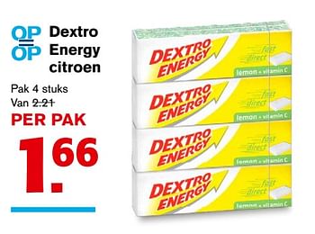 Aanbiedingen Dextro energy citroen - Dextro Energy - Geldig van 20/09/2017 tot 26/09/2017 bij Hoogvliet