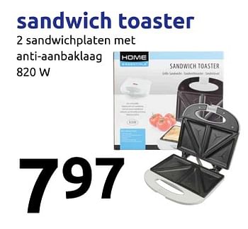 Aanbiedingen Sandwich toaster - Huismerk - Action - Geldig van 13/09/2017 tot 19/09/2017 bij Action