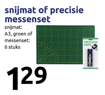 Aanbiedingen Snijmat of precisie messenset - Huismerk - Action - Geldig van 13/09/2017 tot 19/09/2017 bij Action